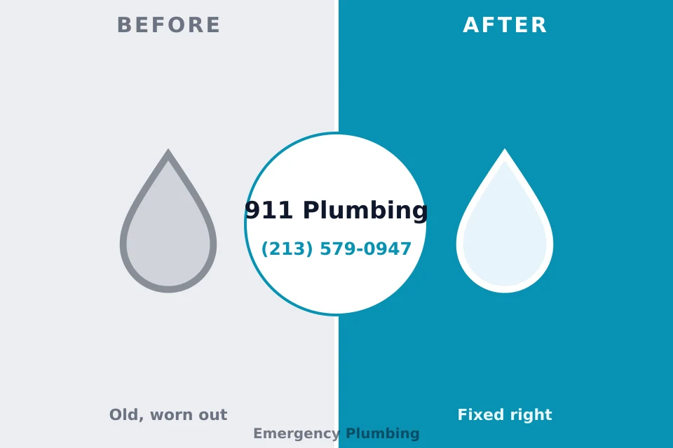 Before and after: plumbing company Conehatta, MS